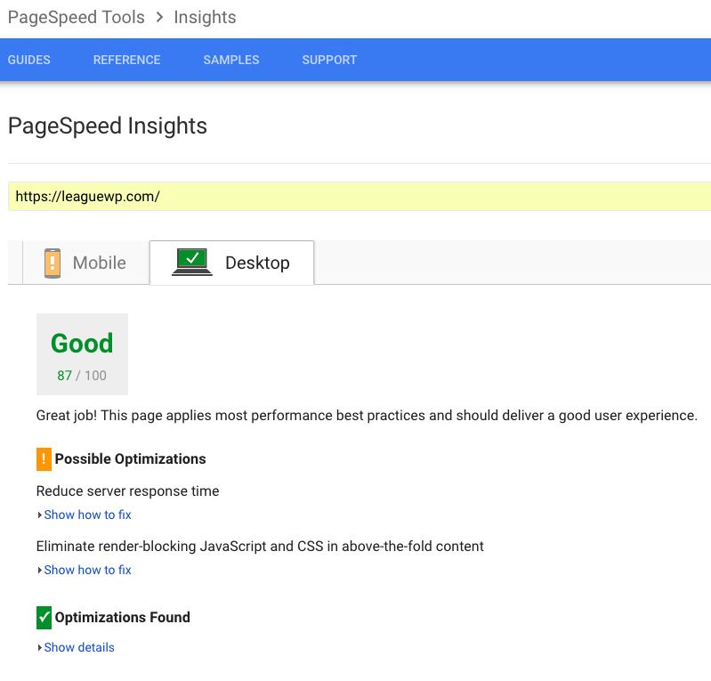 Page Speed Insights_After
